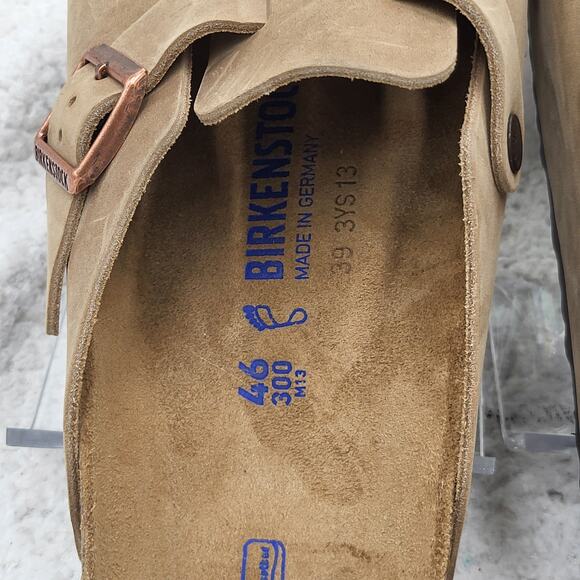 NEW Birkenstock Boston Suede Leather Slip-ons clogs Soft footbed 46 US 13-13.5 - Picture 3 of 4